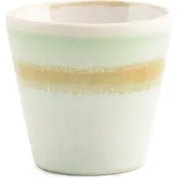 Salt & pepper Mokkakop 10cl groen Flow (Set van 4)