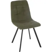 J-Line stoel Clark - metaal/polyester - groen