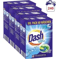 Dash 3in1 Pods - Alpenfris - Wasmiddelcapsules - XXL-Pack Witte Was 4x60 (240) Wasbeurten