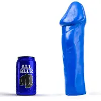 All Blue - Anaal Dildo - 28 x 7,5 cm - Blauw