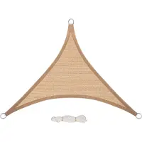 OEM Schaduwdoek Driehoek - Zonnedoek - Zonnescherm Pergola - UV Beschermende HDPE Canvas - Bruin 3x3x3m