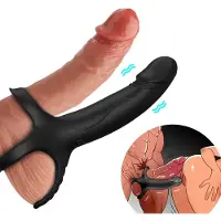 Armony - DILDO WITH PENISRING & VIBRATOR BLACK | COCKRING | PENISRING | SEKSSPEELTJES VOOR MANNEN | SEKSSPEELTJES VOOR KOPPELS | SEX TOYS VOOR MANNEN | SEX TOYS VOOR KOPPELS | COCKRING