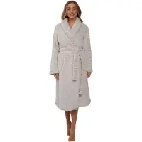 Pastunette Teddy badjas dames - EXTRA dik, lang & warm - Damesbadjas Teddylook - Winter Musthave - - lichtbruin - maat 3XL (56-58)
