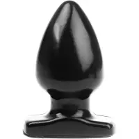 I Love Butt - Bolvormige Buttplug - M - Zwart