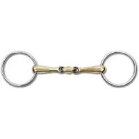 Waldhausen Cooper Dubbel Gebroken Trensbit Goud 12.5 cm