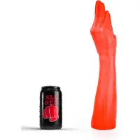 All Red Fisting Dildo 37 x 7 cm - rood