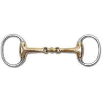 Waldhausen Egg Butt Dubbel Gebroken Trensbit Goud 14.5 cm