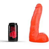 All Red Klassieke Dildo 22 x 5,4 cm - rood