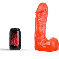 All Red Klassieke Dildo 24,5 x 6 cm - rood