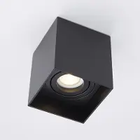 Searchlight Honos Plafondspot Zwart 1 lichts