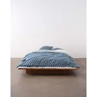 Marc O'Polo Kussensloop Monogram Space Blue (Satijn)-60 x 70 cm (standaard)