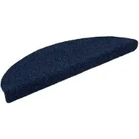 vidaXL Trapmatten zelfklevend 5 stuks 56x17x3 cm marineblauw halfrond