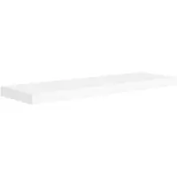 vidaXL Wandschap zwevend 80x23,5x3,8 cm MDF wit