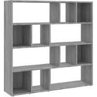 vidaXL Boekenkast/kamerscherm 105x24x102 cm grijs sonoma eikenkleurig