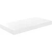 vidaXL Wandschap zwevend 50x23,5x3,8 cm MDF hoogglans wit
