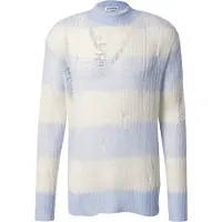 ABOUT YOU Limited Trui 'Leo' blauw / wit