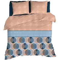 Romanette Dekbedovertrek Briancon Cinnamon Flanel-260 x 200 / 220 cm | Extra Breed