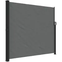 vidaXL Windscherm uittrekbaar 180x600 cm antracietkleurig