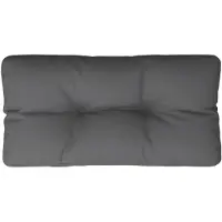vidaXL Palletkussen 70x40x12 cm stof antracietkleurig
