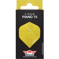 Bull's Piano 75 No.2 Flights Yellow | 5-Pack