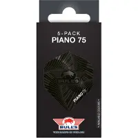 Bull's Piano 75 No.2 Flights Black | 5-Pack
