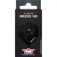 Bull's Mezzo 100 No.2 Black Flights | 5-Pack