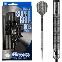 Harrows Steeltip Darts Supergrip – 90% Tungsten – 25 Gram – Professionele Dartpijlen met Maximale Grip – Competitie & Training –