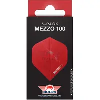 Bull's Mezzo 100 No.2 Red Flights | 5-Pack