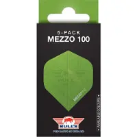 Bull's Mezzo 100 No.2 Green Flights | 5-Pack