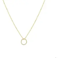 The Jewelry Collection Geelgouden Collier rondje 0 4018965