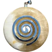 Spiru Donuthanger Levensspiraal Calciet Geel (4 cm)
