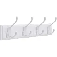 Mazazu MIRA Home - Wandkapstok - Kapstok - Wit - Hout - 40x11x7cm