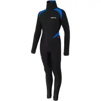 Craft Thermo schaatspak colorblock zwart/blauw | Maat S