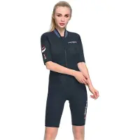 Cressi Endurance 3 Mm Woman Short Sleeve Shorty Zwart M Vrouw