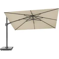 Platinum Challenger T² zweefparasol - premium doek | 350x260cm | Champagne
