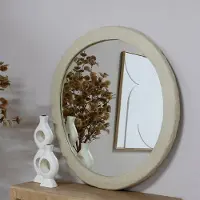 Giga Meubel Spiegel Paige Naturel Rond 110cm
