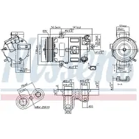 Nissens Compressor airconditioning 89400