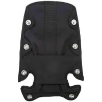 OMS Back Pad With Bolts Kit Zwart