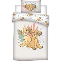 The Lion King ledikant dekbedovertrek Nala & Simba - microvezel - 100x140 cm + 40x60 cm