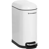 Mazazu MIRA Home - Pullenbak - Afvalbak - Wit - Metaal - 10L
