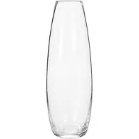 Alessandro Vaas - Florero - glas - glad - 8 x 8 x 25 cm - bloemenvaas