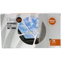 Clean Go - vochtige autoruit reinigingdoekjes - per stuk verpakt - 20 stuks