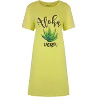 Temptation Dames Nachthemd - Slaapkleedje - Lime Groen - Maat 3XL