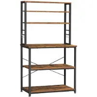 Mazazu MIRA Home - keukenkastplank - industrieel - bruin/zwart