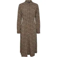 Pieces PCNOVA LS MIDI DRESS NOOS BC Dames Jurk - Maat S