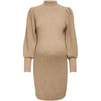 ONLY Maternity Jurk 'Katia' lichtbruin