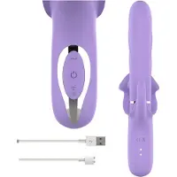 Intense Fun | Intense - Billie Multifunction Rechargeable Vibrator Suction and Pulsing Purple