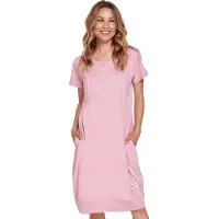 Doctor Nap Katoenen Nachthemd Dames Borstvoeding Zwangerschap TCB.4348 Papaya 36 / S