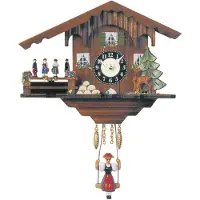 Engstler - 224 SQT - Wandklok met schommel - Quartz