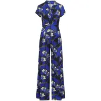 HotSquash Jumpsuit blauw / zwart / wit